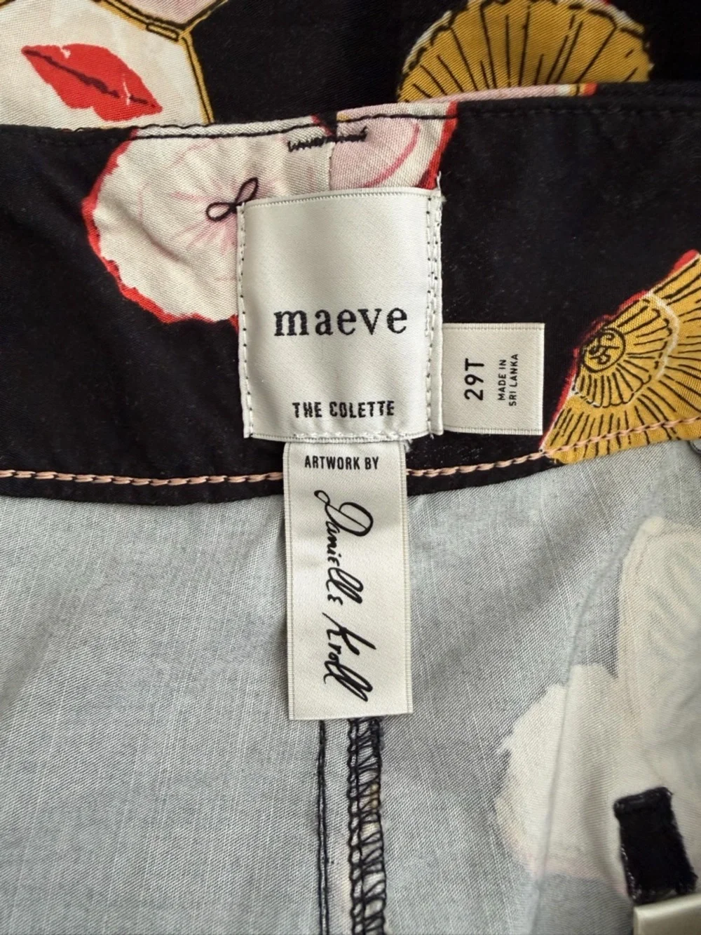 Maeve The Colette Crop Wide Leg Pants Size 29 - Picture 5 of 6